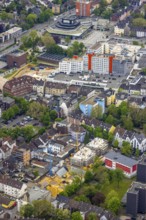 Aerial view, city centre with cultural centre Herne, Willi-Pohlmann-Platz and City-Center,
