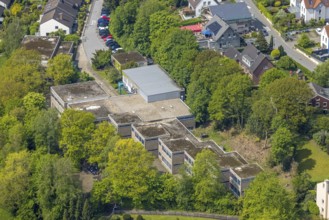Aerial photo, Städt. Schule Schraberg, Ostend, Herdecke, Ruhr area, North Rhine-Westphalia,