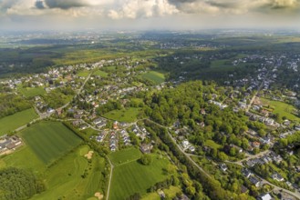 Aerial view, golf course golfing in Herdecke, local view Ahlenberg, Herdecke, Ruhr area, North