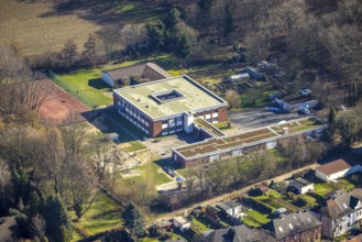 Aerial photo, Robert-Brauner-Schule, Herne-Süd, Herne, Ruhr area, North Rhine-Westphalia, Germany,