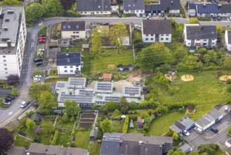 Aerial view, GVS day nursery Nacken, Herdecke, Ruhr area, North Rhine-Westphalia, Germany, DE,