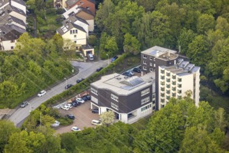 Aerial photo, Ambulanticum GmbH, Herdecke, Ruhr area, North Rhine-Westphalia, Germany, care and