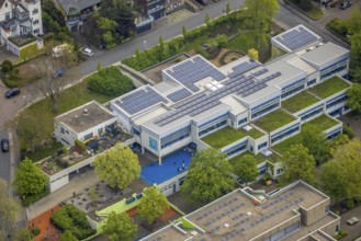 Aerial photo, Werner Richard Schule Herdecke, Herdecke, Ruhr area, North Rhine-Westphalia, Germany,