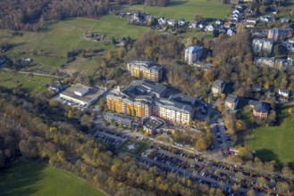 Aerial view, Community hospital Herdecke and Waldorf kindergarten Herdecke in the district Westende