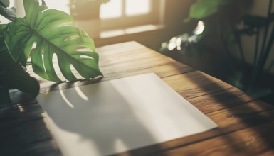 Natural Lighting And Shadow Overlay Effects: Monstera Leaves, Window Frames, And Blurred Shadows On