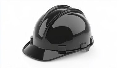 Black Construction Hard Hat - Protective Helmet For Construction Workers With Durable Hardhat