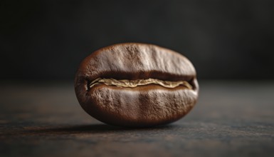 Artistic Representation Of A Coffee Bean: A Creative Interpretation Of The Continuity Of Coffee