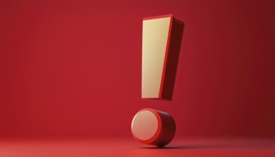 The Exclamation Mark Art: A Continuous Expression Of Exclamation Marks And Points. A Unique