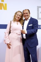 Wolfram Kons and Alexa Apermann arriving at the Bertelsmann Summer Party 2025 at the Bertelsmann