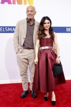 Heiner and Viktoria Lauterbach arriving at the Bertelsmann Summer Party 2025 at the Bertelsmann