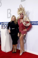 Frauke Ludowig and Olivia Jones arriving at the Bertelsmann Summer Party 2025 at the Bertelsmann