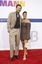 Christian Wackert and Steffi Brungs arriving at the Bertelsmann Summer Party 2025 at the