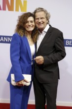 Florian Langenscheidt and Andrea Bury arriving at the Bertelsmann Summer Party 2025 at the