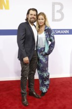Daniel Fehlow and Jessica Ginkel arriving at the Bertelsmann Summer Party 2025 at the Bertelsmann