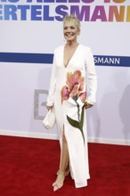 Inka Bause arriving at the Bertelsmann Summer Party 2025 at the Bertelsmann Representative Office