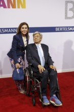 Alexandra Freifrau von Rehlingen and man Prof. Dr Matthias Prinz arriving at the Bertelsmann Summer