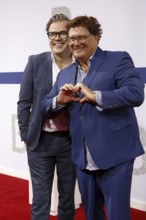 Reinhard Mätzler and Francis Fulton Smith arriving at the Bertelsmann Summer Party 2025 at the