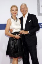 Jo Groebel and Grit Weis arriving at the Bertelsmann Summer Party 2025 at the Bertelsmann