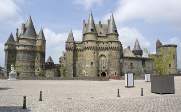 The castle of Vitre in Brittany, France