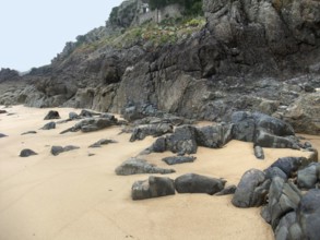 Coastal detail near Saint-Malo in northwestern France