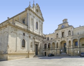 Lecce Cathedral and Palazzo Arcivescovile in Lecce, a city in Apulia, Italy