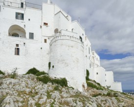 Architectural impression of Ostuni, a city in Apulia, Italy