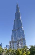 Burj Khalifa building in Dubai, the most populous city in the United Arab Emirates