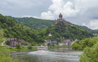 Scenery around Cochem, a town at Moselle river in Rhineland-Palatinate, Germany, at summer time