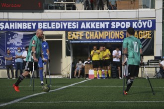 Football for the disabled amputees. The final match of amputee football between Sahinbey Belediye