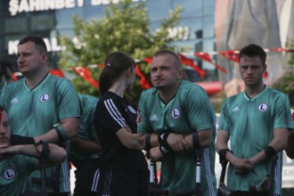 Football for the disabled amputees. The final match of amputee football between Sahinbey Belediye