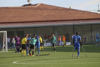 Football for the disabled amputees. The final match of amputee football between Sahinbey Belediye