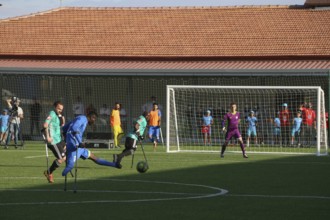 Football for the disabled amputees. The final match of amputee football between Sahinbey Belediye