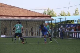 Football for the disabled amputees. The final match of amputee football between Sahinbey Belediye