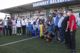 Football for the disabled amputees. The final match of amputee football between Sahinbey Belediye