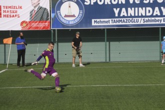 Football for the disabled amputees. The final match of amputee football between Sahinbey Belediye