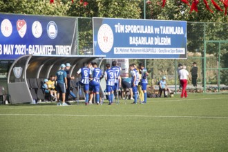 Football for the disabled amputees. The final match of amputee football between Sahinbey Belediye