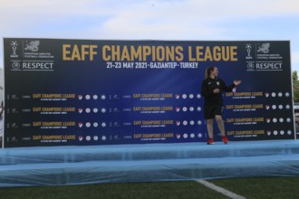Football for the disabled amputees. The final match of amputee football between Sahinbey Belediye