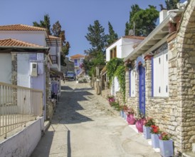 Idyllic sunny illuminated scenery at Alonnisos in Greece
