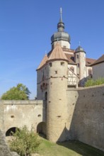 Idyllic scenery around the Marienberg Fortress near Wuerzburg in Franconia, a bavarian area in