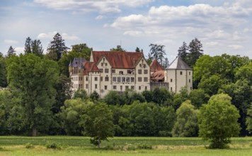 Castle in Jagsthausen in southern Germany at summer time