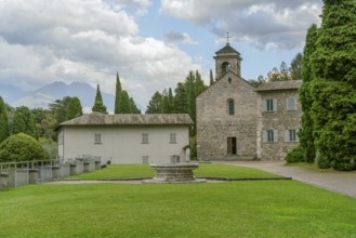 Impression around the Piona Priory or Piona Abbey, a religious complex on the Lecco bank of Lake
