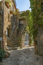 Impression of Bussana Vecchia, a former ghost town of the Liguria region in Italy