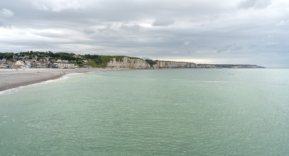 Scenery around Fecamp, a commune in the department of Seine-Maritime at the Normandy region in