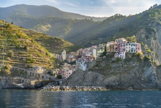 Scenery around Manarola, a small town at a coastal area named Cinque Terre in Liguria, located in