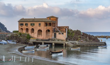 Scenery around Levanto, a small town at a coastal area in the province of La Spezia in Liguria,