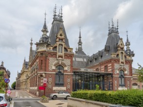 Benedictine Palace in Fecamp, a commune in the Seine-Maritime department in the Normandy Region of