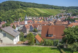 Niedernhall in the Hohenlohe district in Southern Germany at summer time