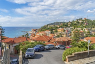 Scenery around Porto Maurizio in Oneglia, a former town in northern Italy on the Ligurian coast, in