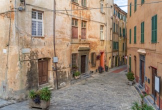 Impression of Porto Maurizio in Oneglia, a former town in northern Italy on the Ligurian coast, in