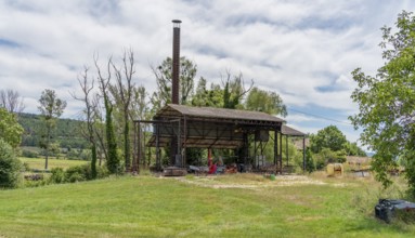 Old distillery seen in the Provence region of southern France